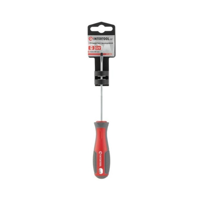 купить купить Отвертка шлицевая SL3.0*100 мм, CR-V INTERTOOL VT-3302  
