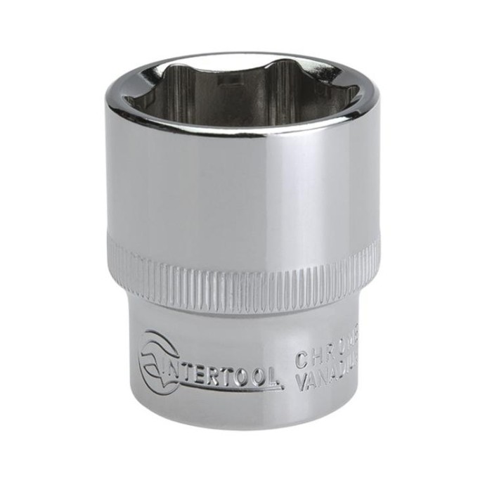 купить купить Головка шестигранная 1/2&quot;, 25мм*38мм Cr-V INTERTOOL ET-0025  
