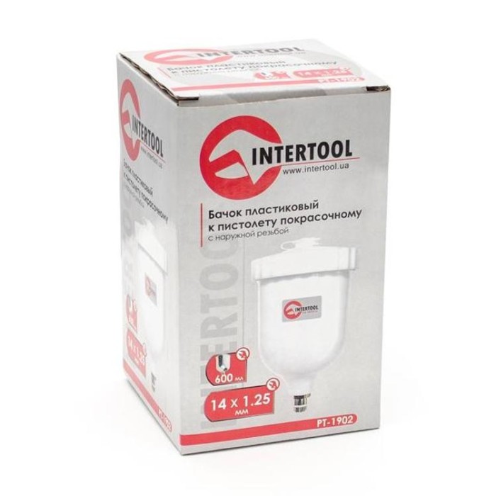 купить купить Бачок пластиковый с наружной резьбой 600 мл, 14x1,25 INTERTOOL PT-1902  