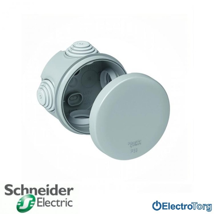 купить купить Монтажная коробка распределительная 80x40, IP55 серая Schneider Electric  