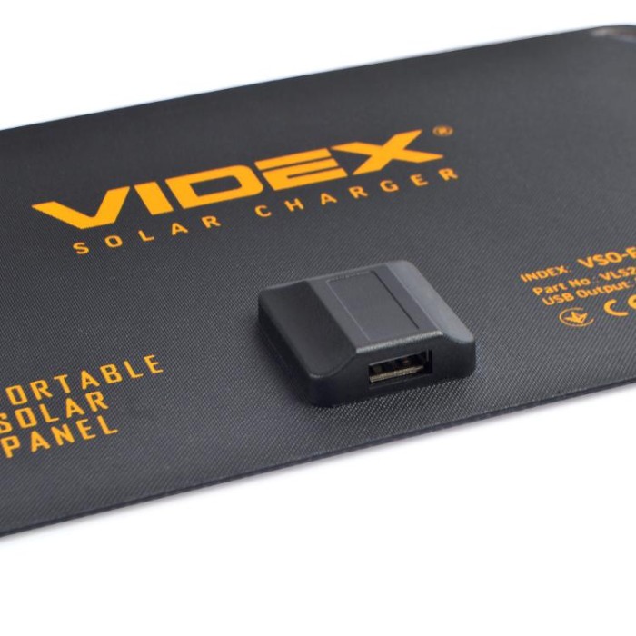 купить купить Портативний зарядний пристрій сонячна панель VIDEX VSO-F505U 5W  