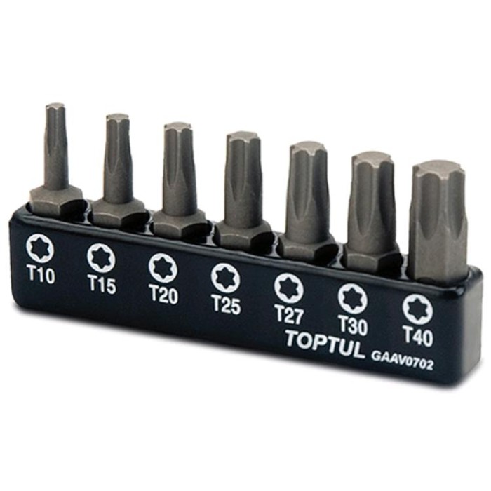 купить купить Набор бит TORX TOPTUL 1/4&quot; 7ед. (T10-T40) GAAV0702  