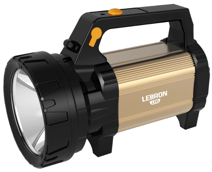 LED ліхтар прожекторний переносний акумуляторний LEBRON L-HL-80, ABS+Al, 5W, 2400mAh Li-Ion