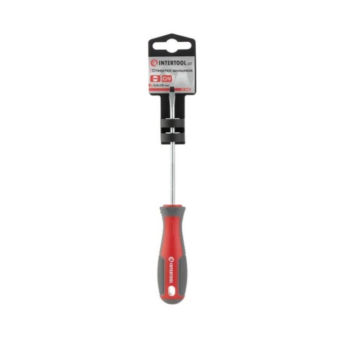 купить купить Отвертка шлицевая SL4.0*100 мм, CR-V INTERTOOL VT-3303  