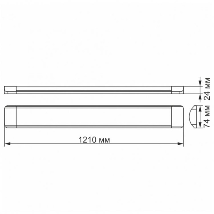 купить купить LED светильник линейный 36W 1,2М 4100K VIDEX  