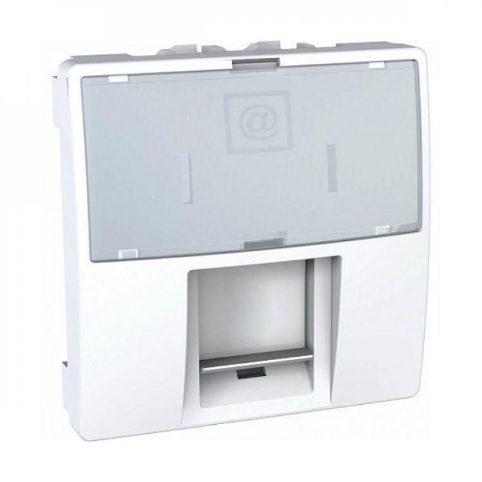купить купить Розетка компьютерная 2М RJ45 5E (экран) Unica Schneider Electric (Шнейдер Электрик)  