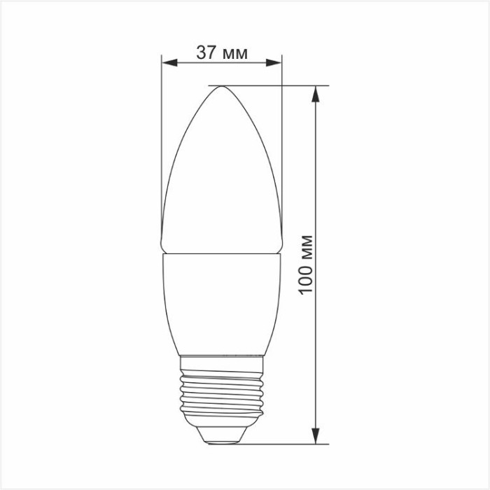 купить купить LED лампа TITANUM C37 6W E27 3000K  