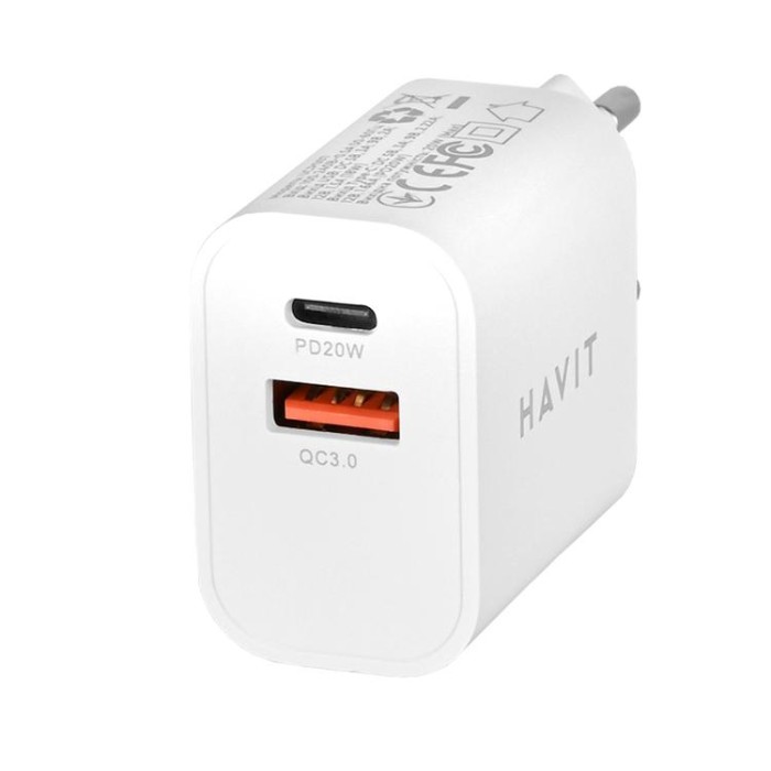 купить купить Зарядний пристрій HAVIT HV-UCP007 20W USB+Type-C  