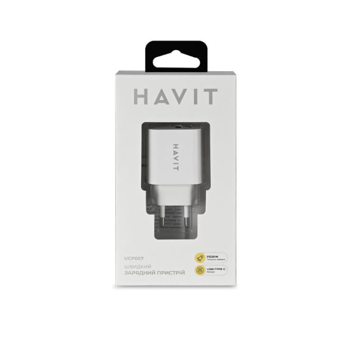 купить купить Зарядний пристрій HAVIT HV-UCP007 20W USB+Type-C  