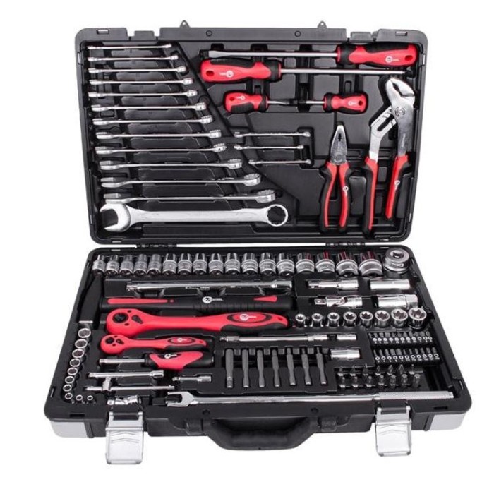 купить купить Профессиональный набор инструментов 1/4&quot;&amp;1/2&quot;; 119 ед INTERTOOL ET-7119  