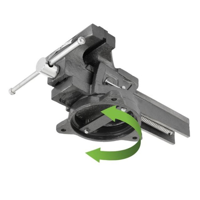 купить купить Тиски слесарные поворотные. 150мм INTERTOOL HT-0083  