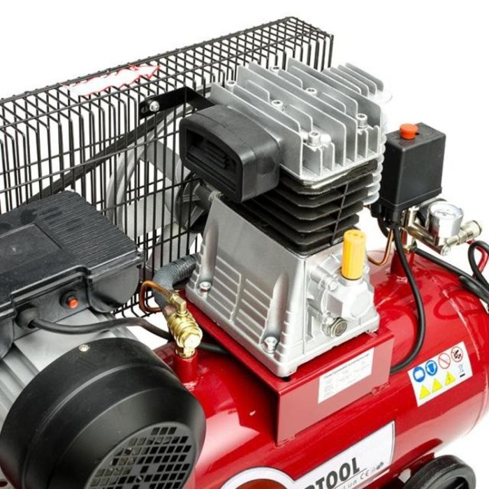 купить купить Компрессор 50 л, 1.8 кВт, 220 В, 8 атм, 233 л/мин. INTERTOOL PT-0011  