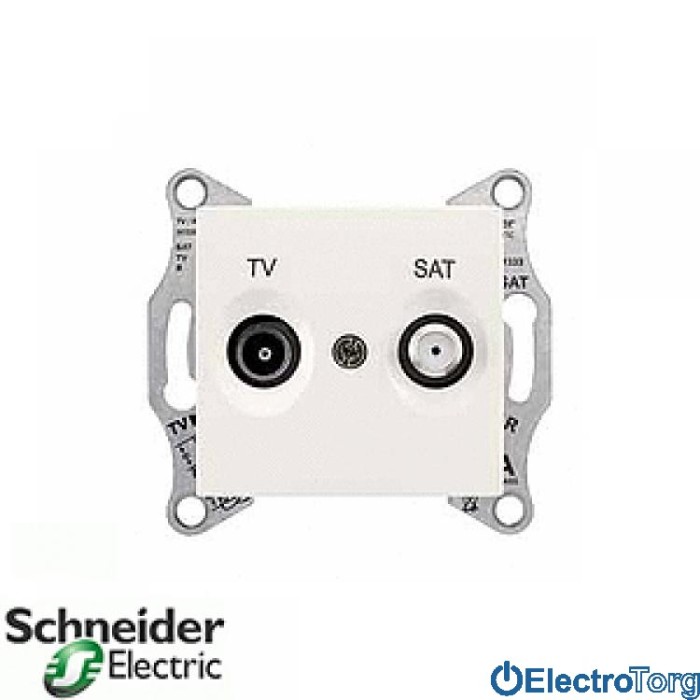 TV/SAT розетка оконечная 1Дб модуль слоновая кость Sedna Schneider Electric (Шнайдер Электрик)