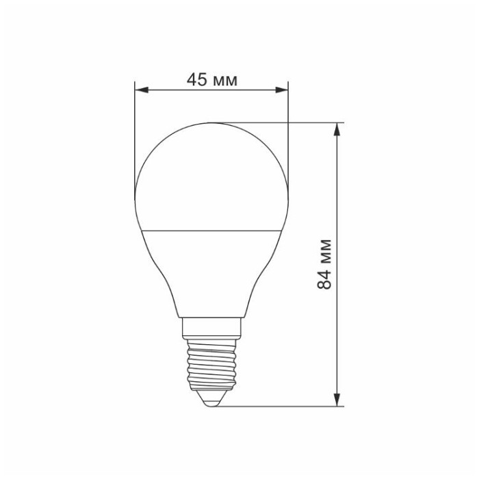 купить купить LED лампа TITANUM G45 6W E14 3000K  