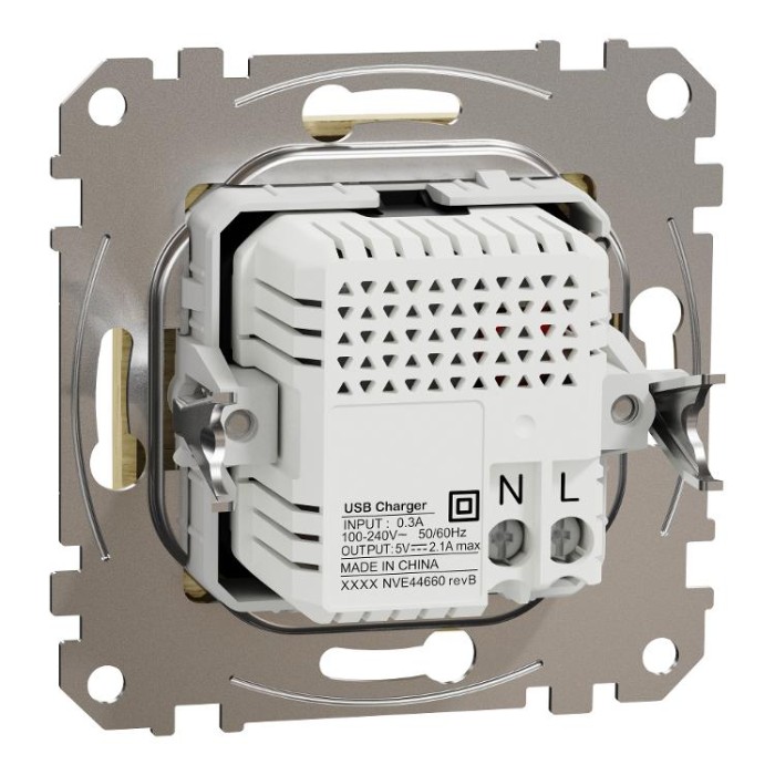 Подвійна USB розетка A+A 2,1A Береза Sedna Elements Schneider Electric