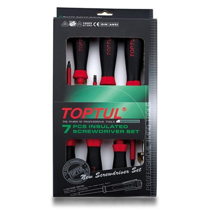 купить купить Набор отверток изолированных TOPTUL (1000V) 7ед. GAAE0704  