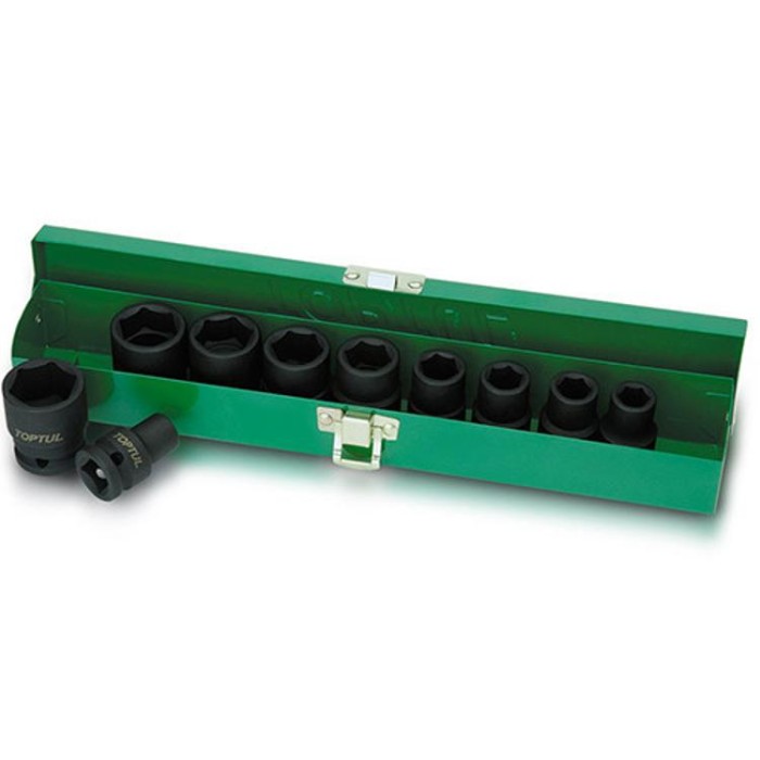 купить купить Набор ударных головок TOPTUL 1/2&quot; 10-24мм 10ед. GDAD1001  