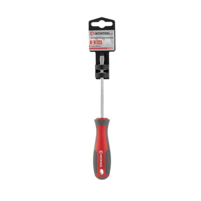купить купить Отвертка шлицевая SL5.0*100 мм, CR-V INTERTOOL VT-3306  