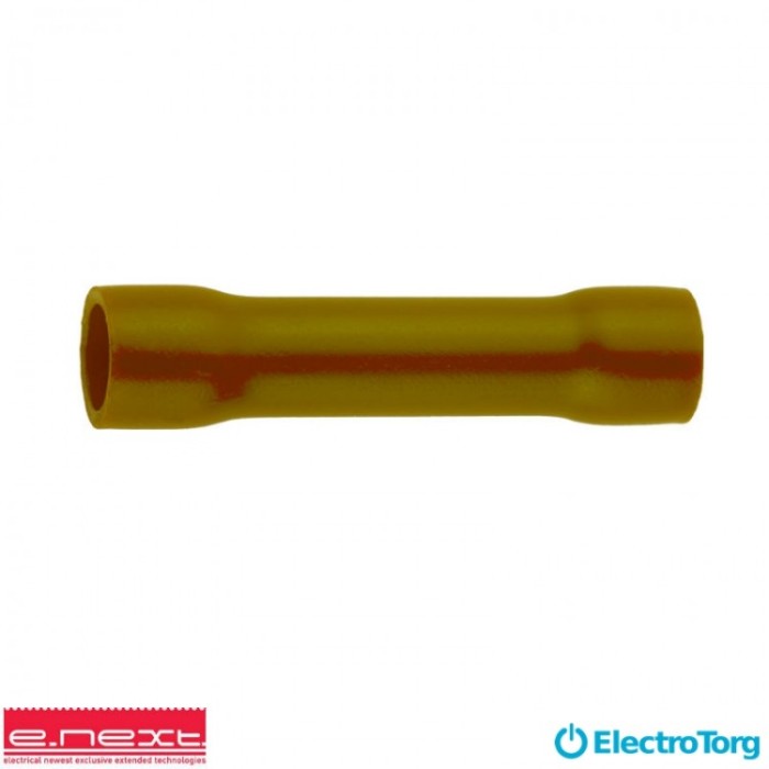 купить купить Гильза соединительная изолированная  e.splice.stand.bv.5.yellow 4-6 кв.мм, желтая E-next  