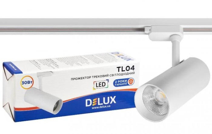 купить купить LED прожектор трековый TL04 30 Вт 4000K DELUX (Делюкс)  