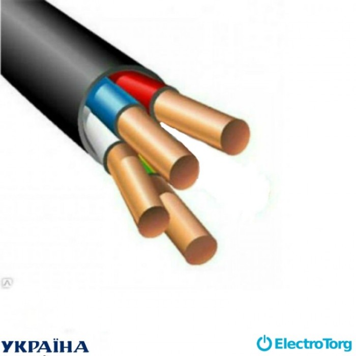 купить купить Кабель ВВГнг 3х4+1х2,5 Крок  