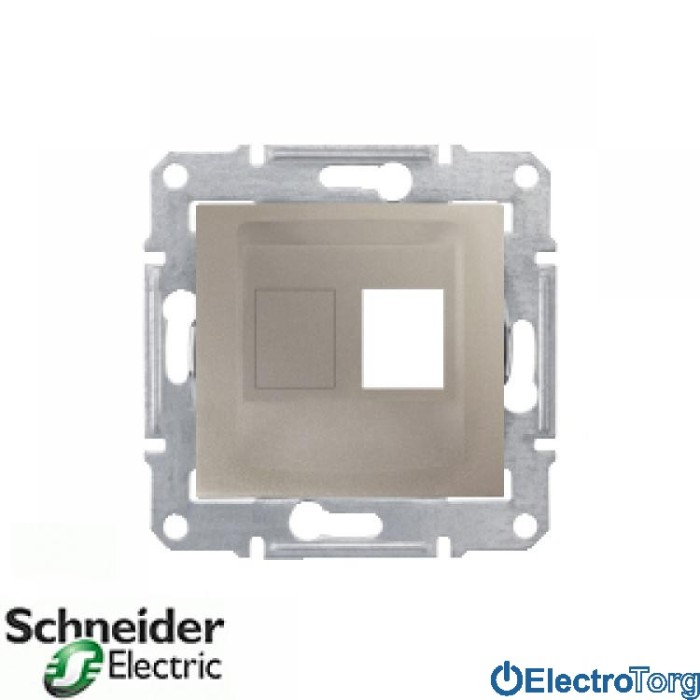 Накладка для коннекторов AMP/Molex/Keline 5e и 6 UTP титановая Sedna Schneider Electric (Шнайдер Электрик)