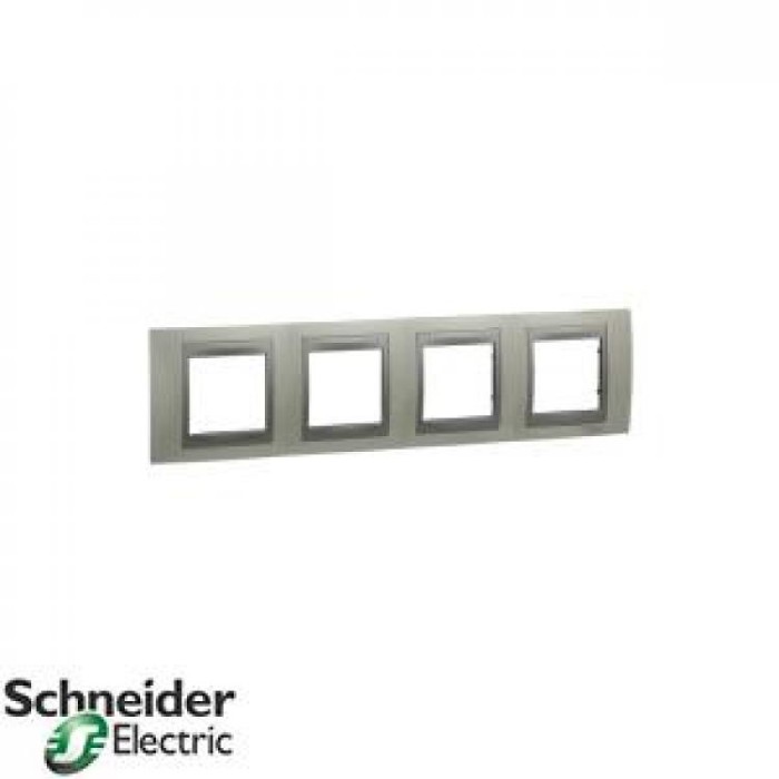 Рамка четверная горизонтальная Unica Top Schneider