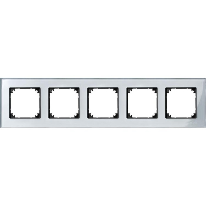 купить купить Рамка 5-м стекло бриллиантовое серебро M-ELEGANCE Schneider Electric (Шнайдер Электрик)  