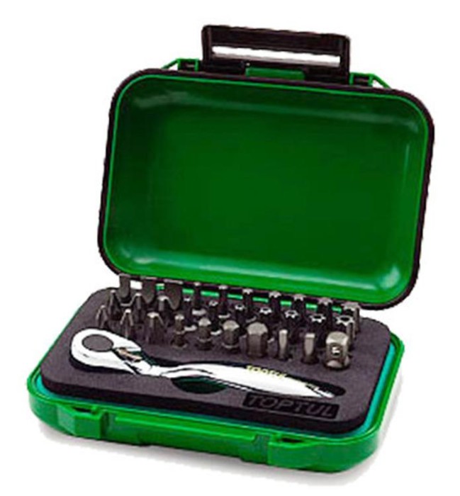 купить купить Набор бит с трещоткой TOPTUL 1/4&quot; 31ед. GABW3103  