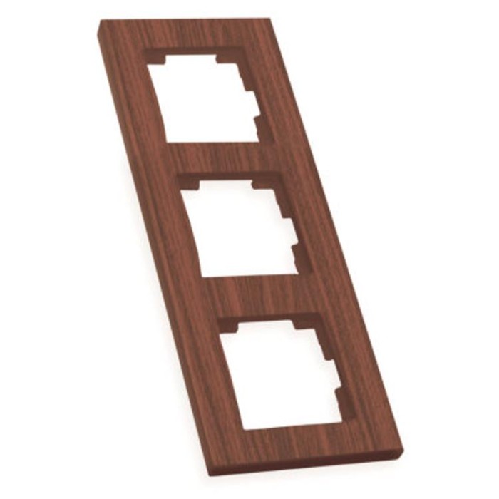 Рамка вертикальна тримісна RITA, Mutlusan, &amp;quot;вишня&amp;quot; (2220 800 2356)