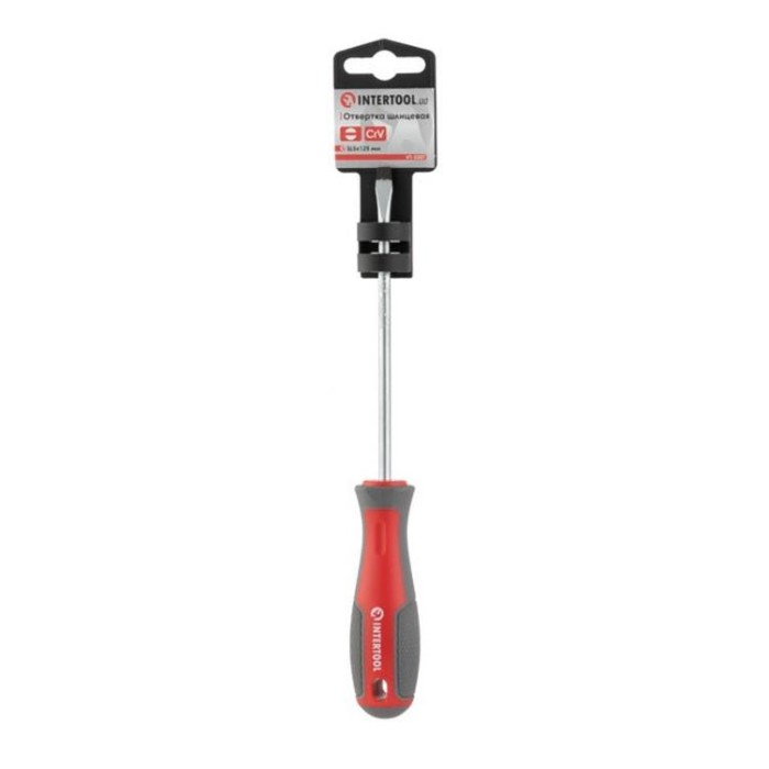 купить купить Отвертка шлицевая SL5.0*125 мм, CR-V INTERTOOL VT-3307  