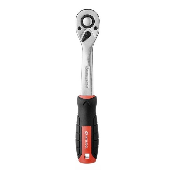 купить купить Рукоятка с храповым механизмом на 72 зуба 3/8&quot;., Cr-V STORM INTERTOOL ET-8002  