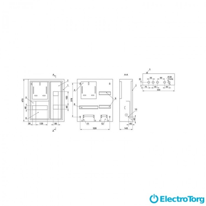 купить купить Корпус металлический ЩУРн-1/15зо-1 36 УХЛ3 IP31 ИЭК(IEK)  