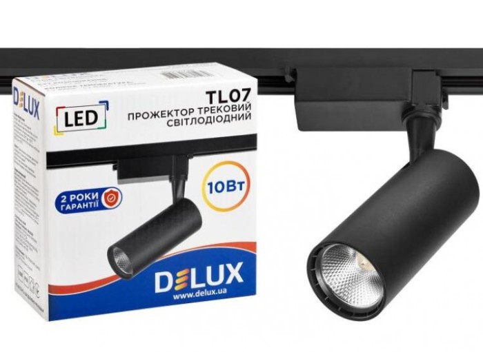 купить купить LED прожектор трековый TL07 10 Вт 4000K DELUX (Делюкс)  