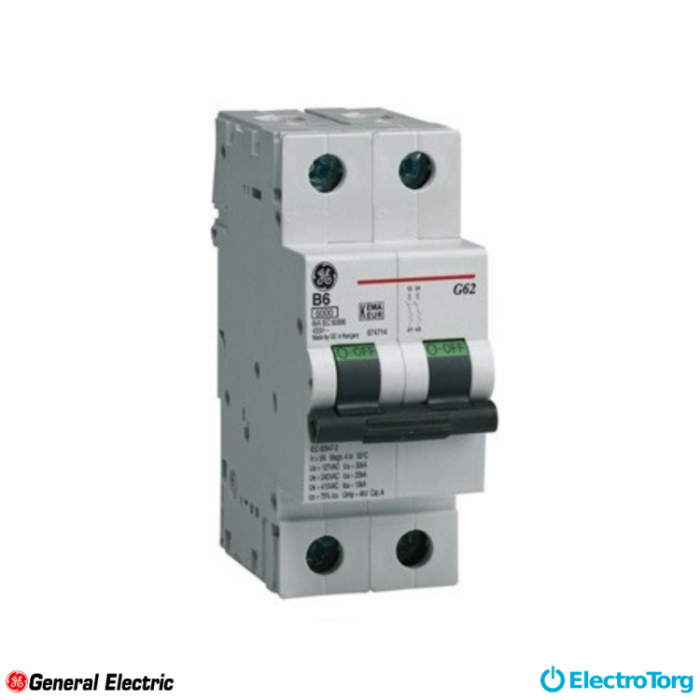 купить купить Автоматический выключатель G62 C04 6kA General Electric  