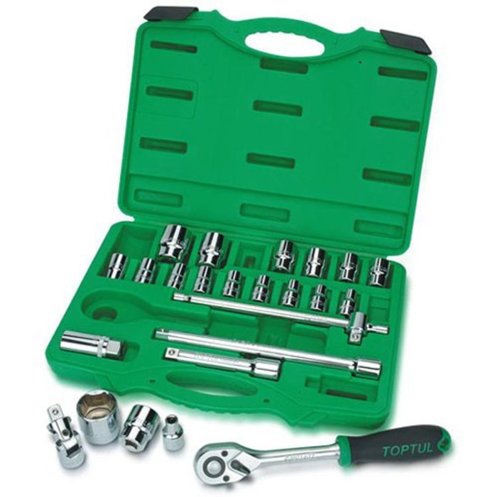 купить купить Набор инструмента головки с трещоткой TOPTUL 1/2&quot; 24ед. GCAI2401  