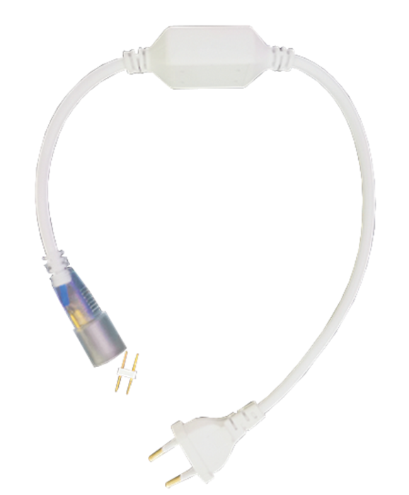 Кабель живлення LEBRON L-CLIP для стрічки NEON AC220V, 300°, 14мм