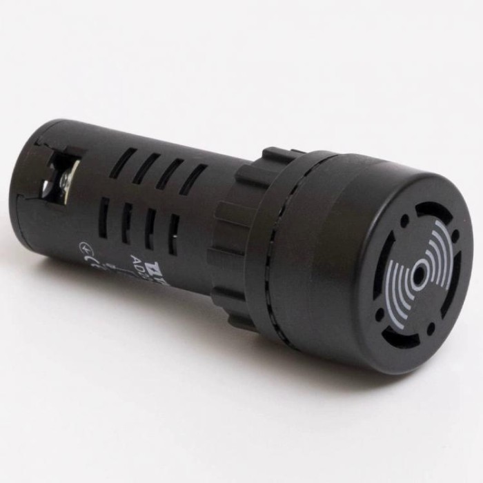 Зумер світлосигнальний AD22-22MS АC/DC 220В, чорний TAKEL
