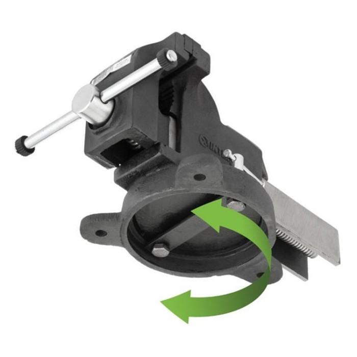 купить купить Тиски слесарные поворотные 125мм STORM INTERTOOL HT-0086  