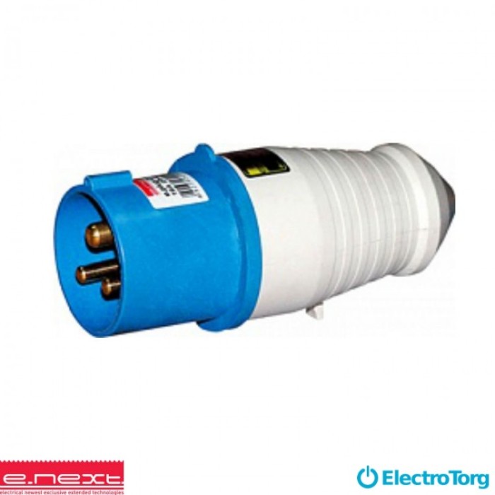 купить купить Силовая вилка переносная e.plug.pro.4.16, 4п., 380В, 16А (014), e-next  