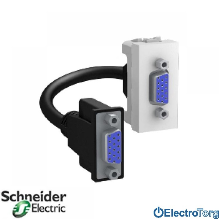 Коннектор VGA белый Unica Schneider