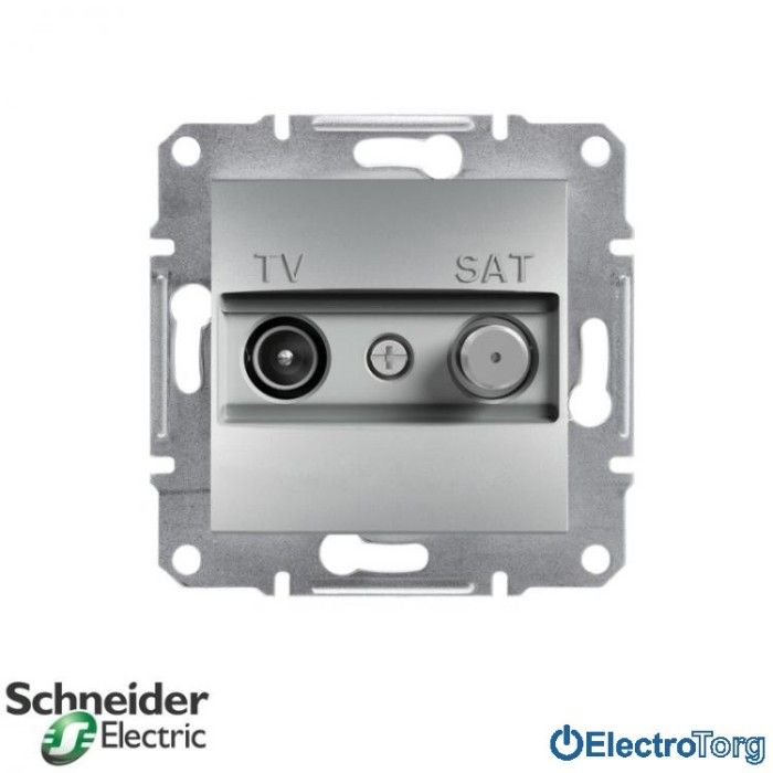 купить купить Розетка TV-SAT оконечная (1 dB) алюминий Asfora Schneider Electric (Шнайдер Электрик)  