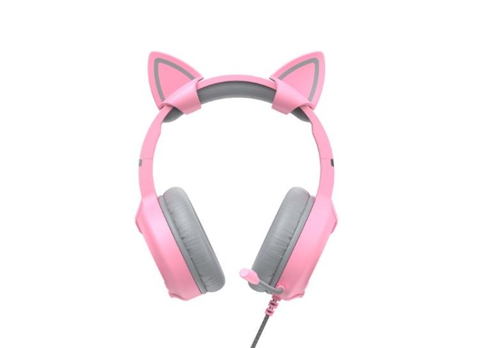 купить купить Ігрові навушники з мікрофоном HAVIT HV-H2233d Cat Pink  
