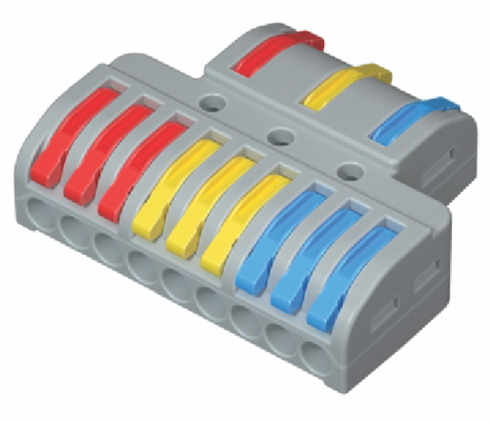 Клема з’єднувальна унів. двостороння 3/9 отвори