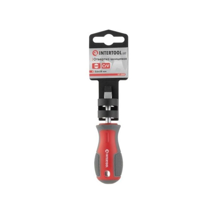 купить купить Отвертка шлицевая SL6.0*38 мм, CR-V INTERTOOL VT-3309  
