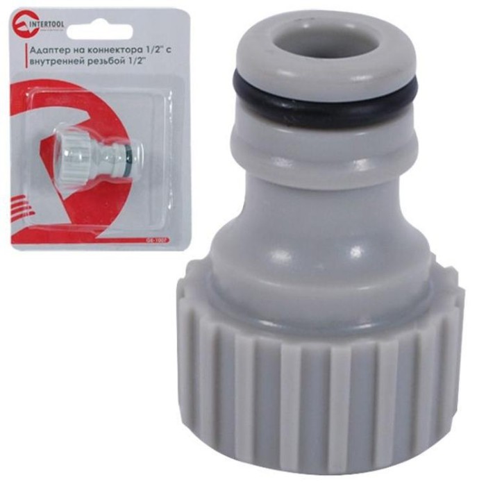 купить купить Адаптер для коннектора 1/2&quot;с внутренней резьбой 1/2&quot;INTERTOOL GE-1007  