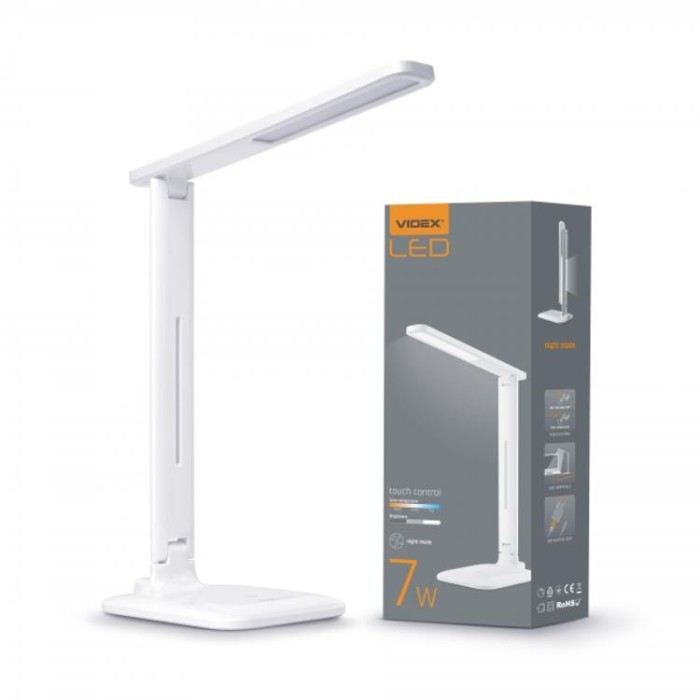 купить купить LED настольная лампа TF02W 7W 3000-5500K VIDEX  