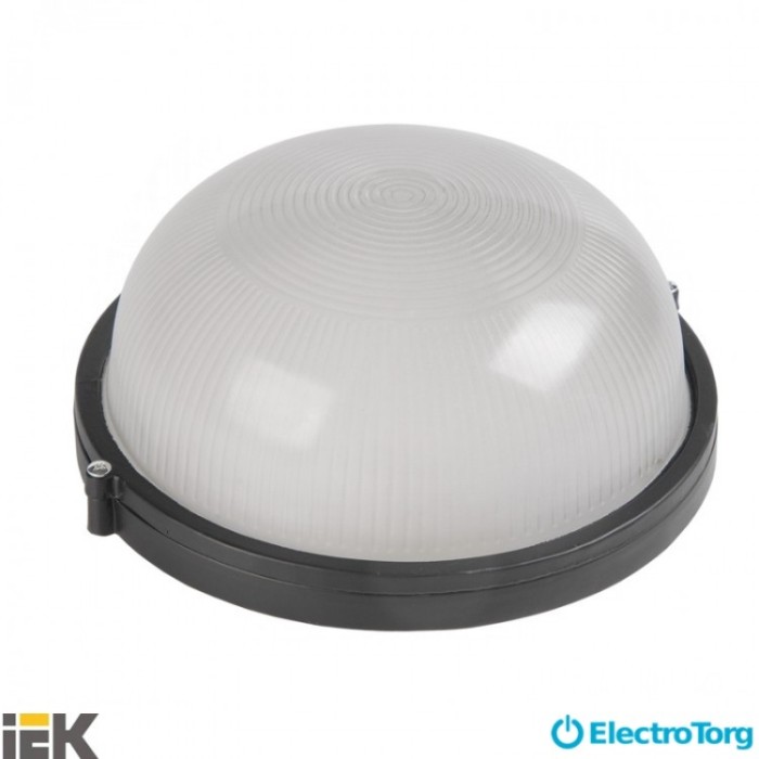 купить купить Светильник НПП1301 черный/круг 60Вт IP54  ИЭК (IEK)  