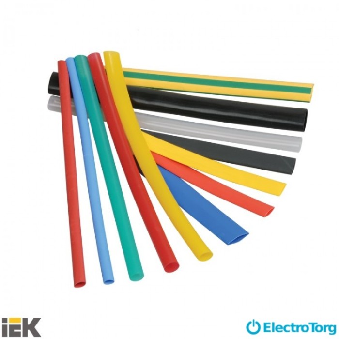 Термоусадочная трубка ТТУ 25/12,5 белая 50 м/рол ИЭК (IEK)