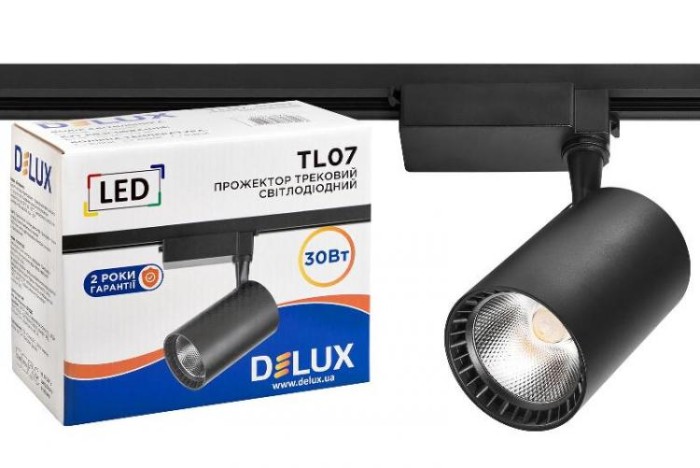 купить купить LED прожектор трековый TL07 30 Вт 4000K DELUX (Делюкс)  